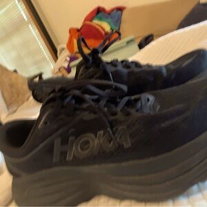 Hoka Bondi Womens black on black